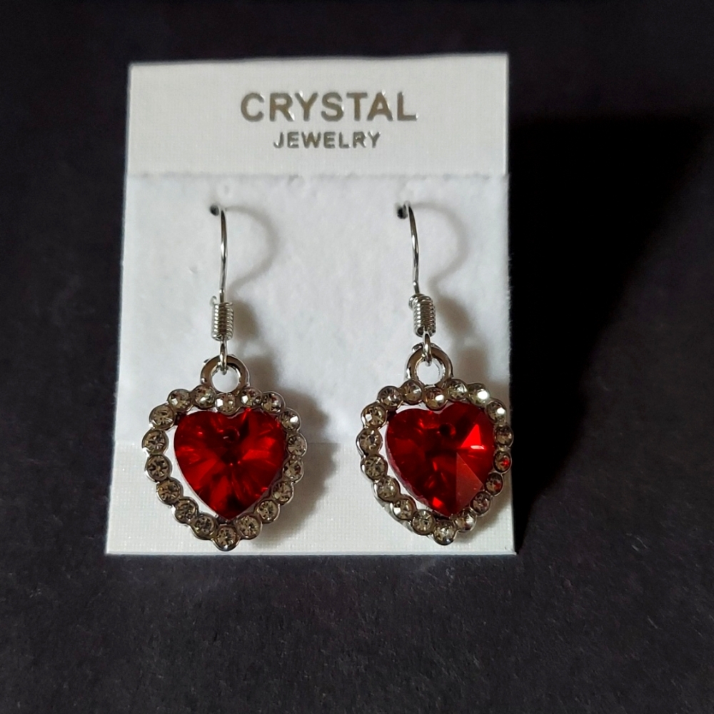 Red Heart Earrings